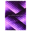 Poliéster con 3D alfombra Shaggy Color púrpura